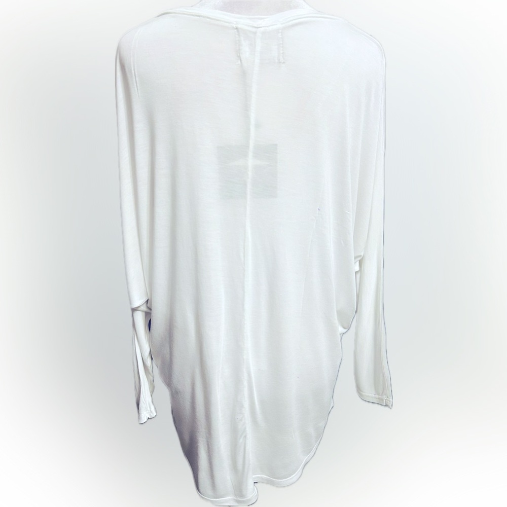 NWT Bird & Vine SZ O/S black/white graphic top, dolman sleeves, hi/low. Bust 60” - Picture 3 of 5